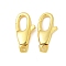925 Sterling Silver Lobster Claw Clasps, Golden, 11x5.5x2.5mm, Hole: 0.9mm