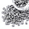 Colours Luster Czech Glass Seed Beads, Metallic Colours, 2-Hole, Oval, Gray, 5x3.5x2.5mm, Hole: 0.9mm, about 500g/bag