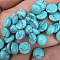 Synthetic Turquoise Cabochons, Dyed, Half Round, 10mm