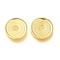 Brass Spacer Beads, Flat Round, Golden, 8x2mm, Hole: 1.9mm