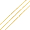 Brass Curb Chains, Long-Lasting Plated, with Spool, Cadmium Free & Lead Free, Soldered, Real 18K Gold Plated, link: 4x1.5x0.5mm and 1.5x1.5x0.5mm, about 32.8 Feet(10m)/roll