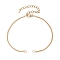 Brass Bracelet Makings, with Curb Chain, Real 18K Gold Plated, 6-3/4 inch(17cm)