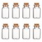 Glass Jar Glass Bottles Bead Containers, with Cork Stopper, Wishing Bottle, Clear, 4x2.2cm, Hole: 1.25cm, Capacity: 15ml(0.5 fl. oz)