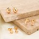 Наборы сережек-гвоздиков из латуни для женщин EJEW-F352-01G-02-5
