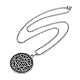 201 кулон из нержавеющей стали с изображением созвездия Звезды Давида 12 NJEW-K283-32P-4