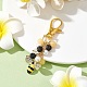 Подвески из сплава пчел со стразами HJEW-JM01774-2