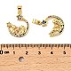 Латунные микро проложить кубического циркония подвески KK-M324-02C-G-3
