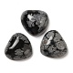 Природные снежинка обсидиан кабошонов G-F776-02A-05-1