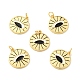 Подвески из латуни с эмалью в стойку KK-C242-04G-2