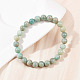 Браслеты из натуральных бусин амазонита для мужчин и женщин BJEW-K286-01-3