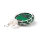 Синтетического малахита подвески PALLOY-JF01790-04-4