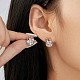 Серьги-гвоздики из латуни в виде мини-кролика ZL6900-1