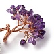 Натуральные аметистовые чипсы дерево жизни украшения DJEW-Q010-01G-2
