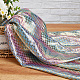 Блестящая голограмма из полиэстера с принтом русалки из рыбьей чешуи DIY-WH0304-480-4