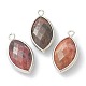 Природные подвески родонит G-B009-01P-F-1