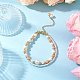 Браслеты из стеклянных жемчужин BJEW-JB11918-02-1