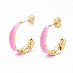 Серьги-гвоздики из латуни&nbsp;EJEW-A093-08G