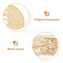 12шт 6 латунные подвески KK-FH0005-98