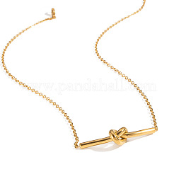 Минималистичные ожерелья с геометрическим узлом из нержавеющей стали 304 для женщин&nbsp;UR8477