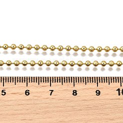 Цепочки из латунных шариков толщиной 2.5 мм&nbsp;NJEW-M108-04G