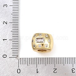 Латунные микро проложить Цирконий Европейский бисером&nbsp;KK-C162-058G-02