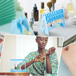 1 комплект непрозрачных акриловых подставок для сережек EDIS-PH0001-54C