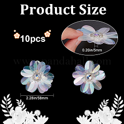 Ab цветные пластиковые блестки цветы&nbsp;FIND-WH0110-445