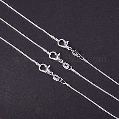 Изысканные ожерелья из латунной змеиной цепи&nbsp;LS-NJEW-PH0002-20