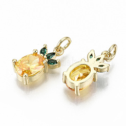 Латунные подвески из золота с микропаве и кубическим цирконием&nbsp;X-ZIRC-S067-155-NF