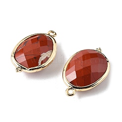 Подвески-подвески из натуральной красной яшмы с огранкой в форме овала&nbsp;G-H323-02G-05