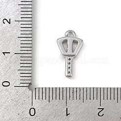 Латунные микропаве прозрачные подвески с фианитом KK-L238-22P