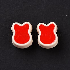 Прорезиненный стиль акриловые европейские бусины SACR-E009-12