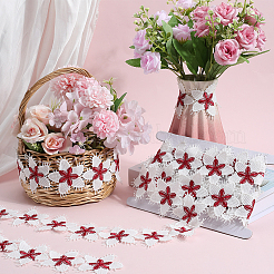 Лента с кружевной отделкой для ресниц из полиэстера&nbsp;OCOR-WH20003-03B-03