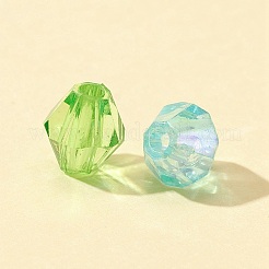 700шт 14 стиля bicone ab с цветным покрытием экологически чистые прозрачные акриловые бусины TACR-FS0001-32