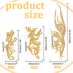 3 пара 3-х цветочных полиэстеровых компьютеризированных нашивок с вышивкой DIY-NB0008-24