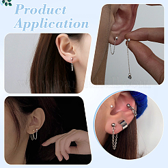 10 пара сережек-гвоздиков из нержавеющей стали 304&nbsp;EJEW-UN00022