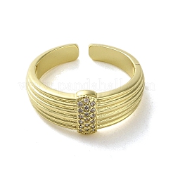 Открытая латунь с кольцами из циркония&nbsp;LS-RJEW-B057-07G