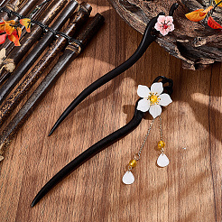 2шт 2 вида деревянных палочек для волос OHAR-CN0001-03