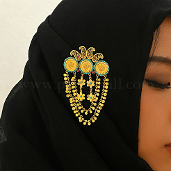 Роскошные элегантные броши из латуни в виде цветка GJ0513