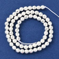 Гальванические нити из синтетических немагнитных гематитовых бусин&nbsp;G-U003-13C