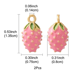 2шт латунные эмалированные подвески&nbsp;KK-YW0001-83