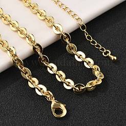 Латунные цепочки-цепочки «бостон» для женщин и мужчин NJEW-F337-08G