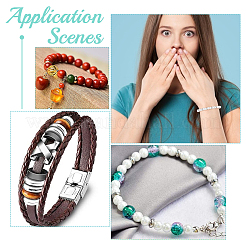 100 шт. кольцо 304 нержавеющая сталь европейские бусины STAS-UN0059-48