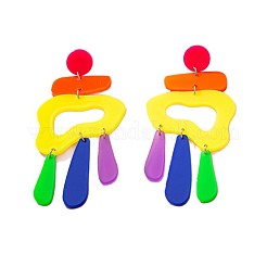 Акриловые самородки с каплевидными подвесками-серьгами&nbsp;FS-WGA8E59-01