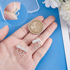 Застежки-слайдеры из стерлингового серебра s925 HJEW-PH02087