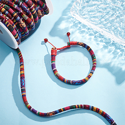 10 м плетеный шнур из нейлона в этническом стиле&nbsp;NWIR-BC0001-02A