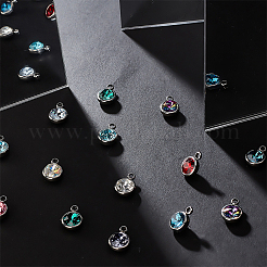 20шт 10 цвета стеклянные подвески&nbsp;GLAA-GA0001-39