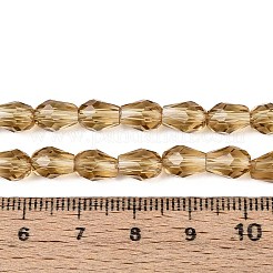 Прозрачные стеклянные бусины&nbsp;GLAA-R024-6x8mm-14