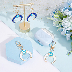 4 шт. 2 цвета сплава эмаль турецкий кулон от сглаза украшение&nbsp;KEYC-AR0001-13