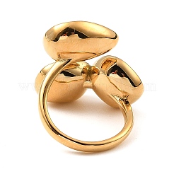 Открытые манжеты в форме капли и квадратного стекла RJEW-G289-01G-07